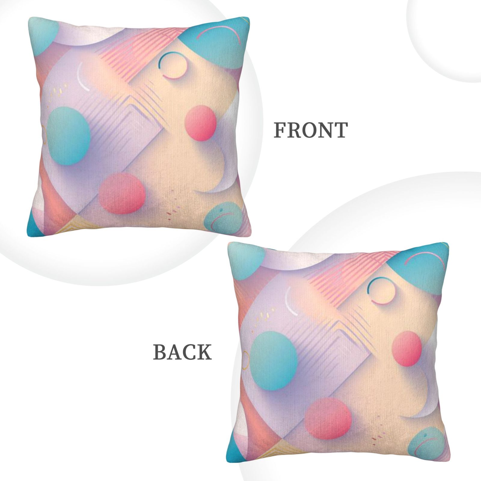 Corduroy throw pillow