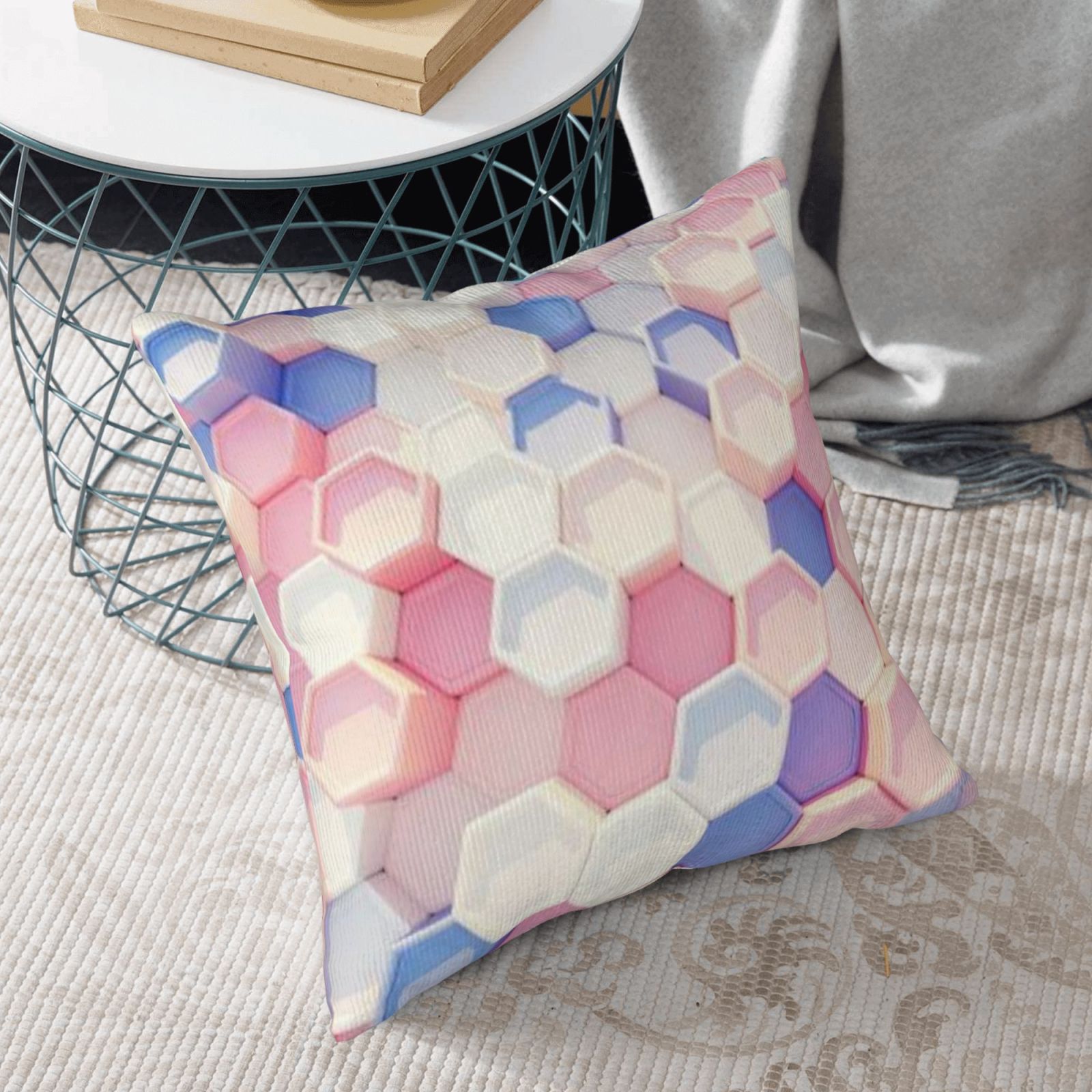 Corduroy throw pillow