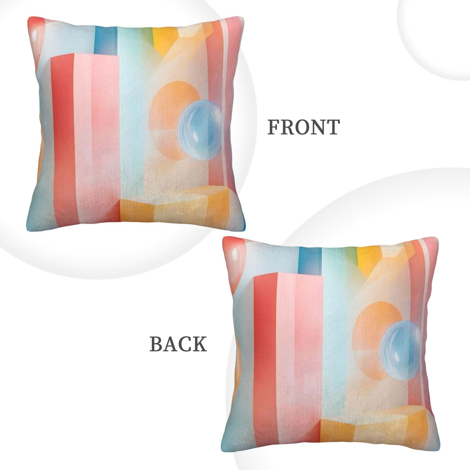 Corduroy throw pillow