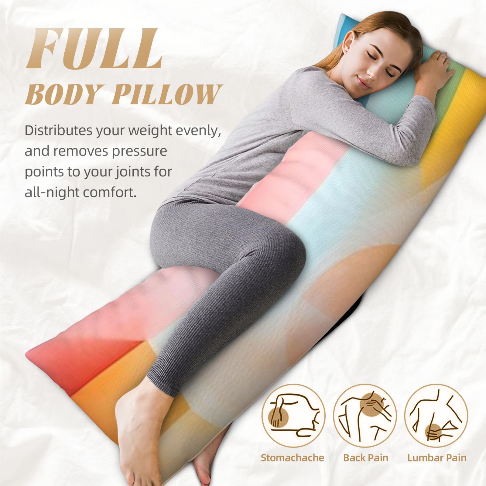 Long, narrow pillow(20*60 inches)