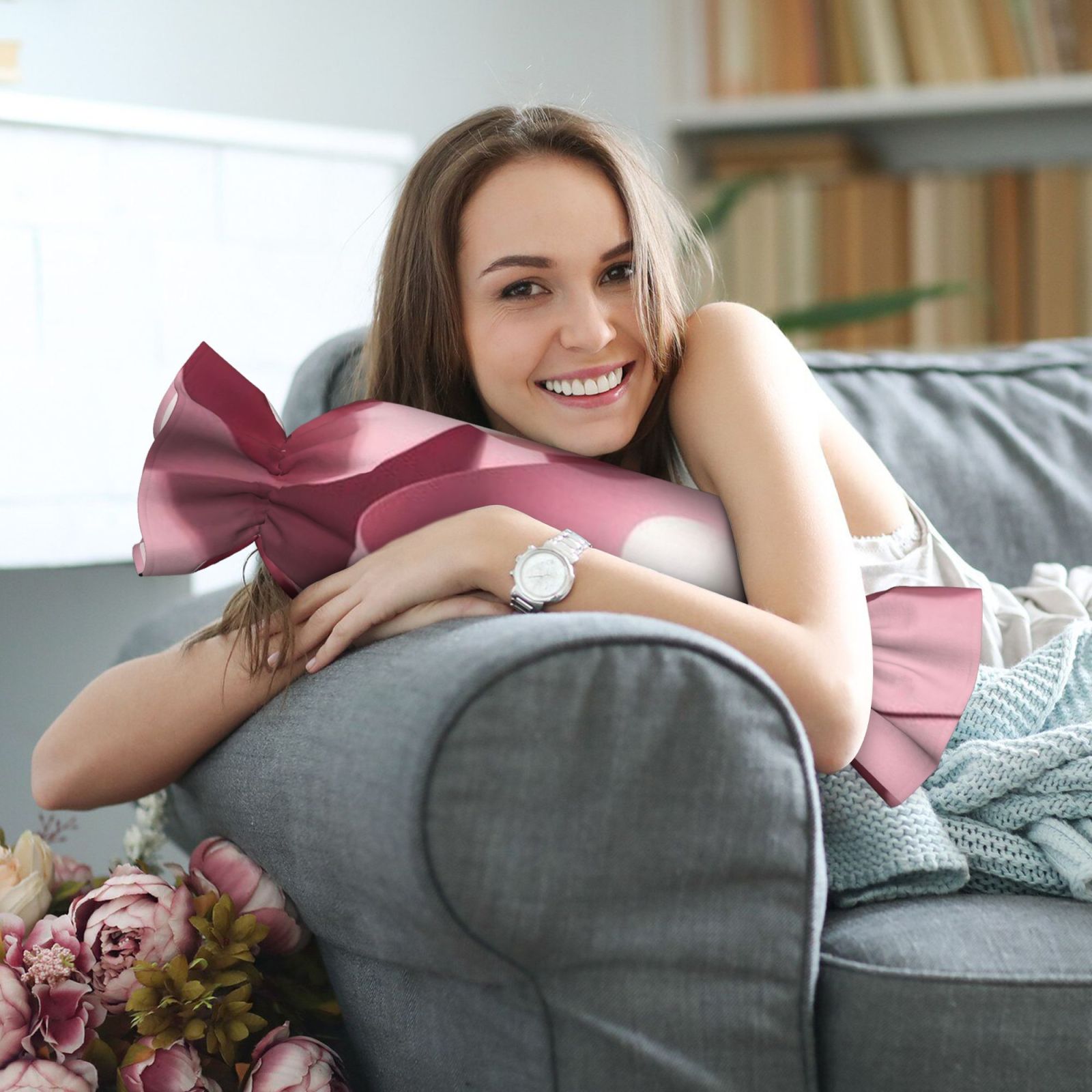 Candy-shaped pillow - with pillow insert